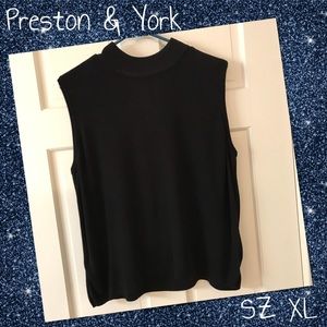 Preston & York Sleeveless Mock Turtleneck Sweater